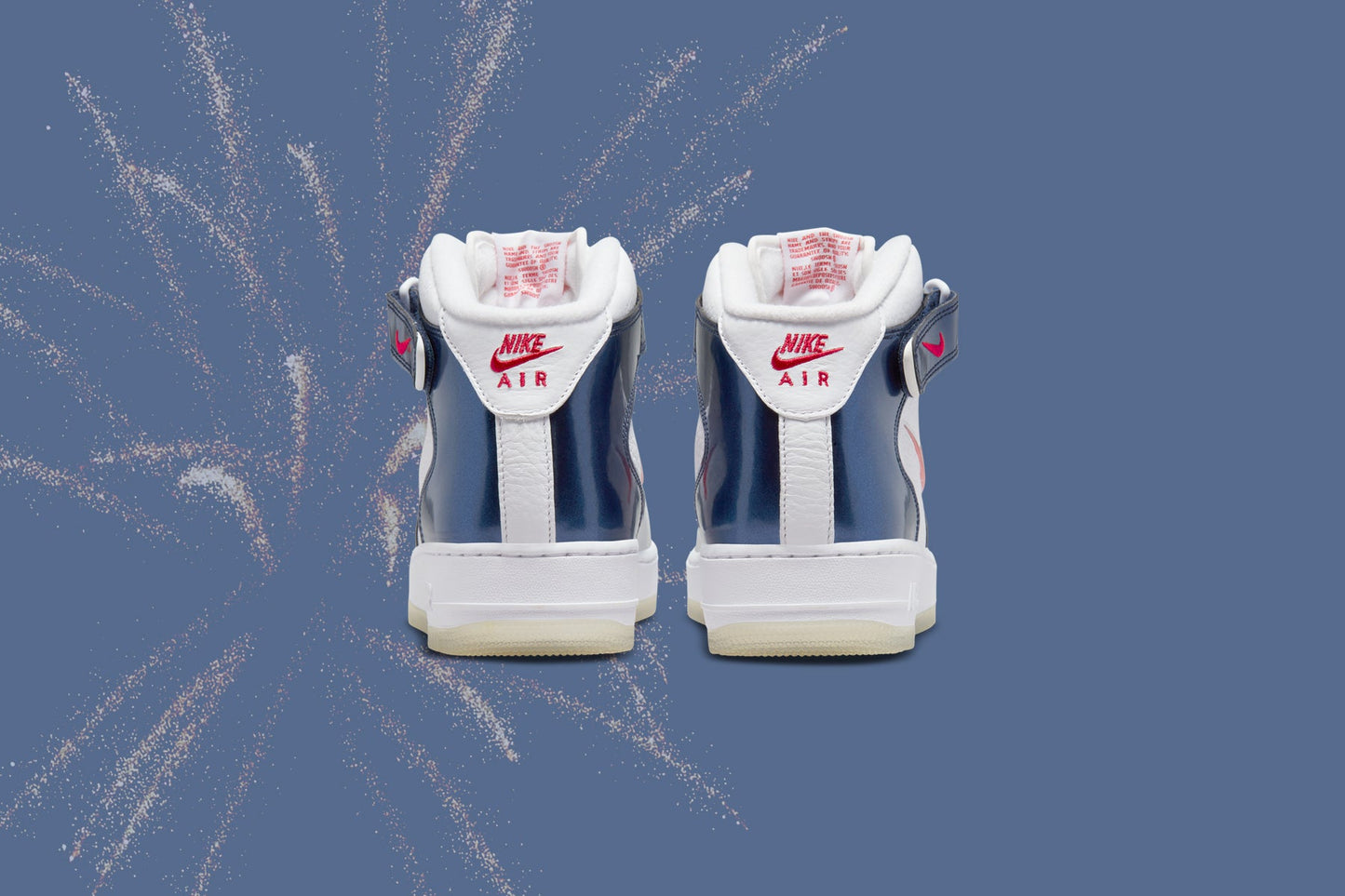 Air Force 1 Mid QS "Independence Day" - White/University Red/Midnight Navy