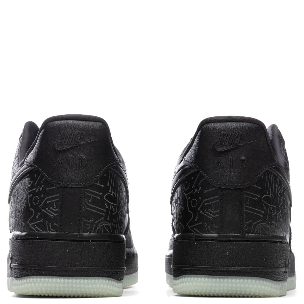 Air Force 1 '07 - Black/Light Blue Fury