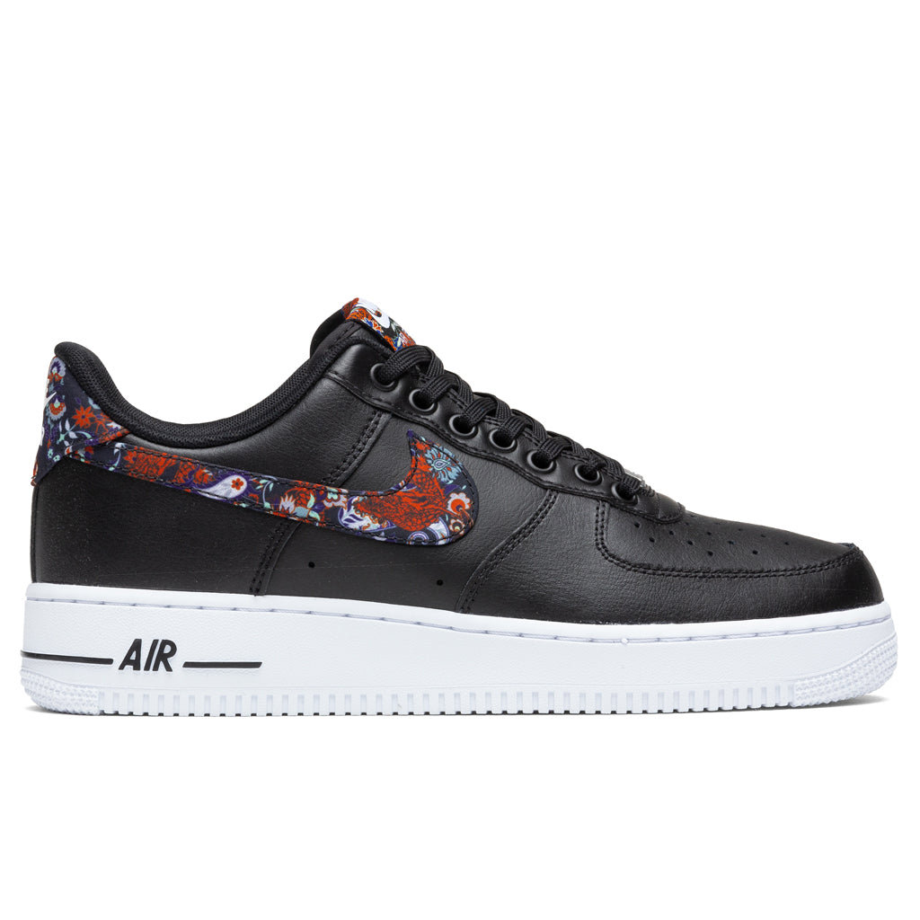 Air Force 1 '07 "Fabric Swoosh" - Black/White