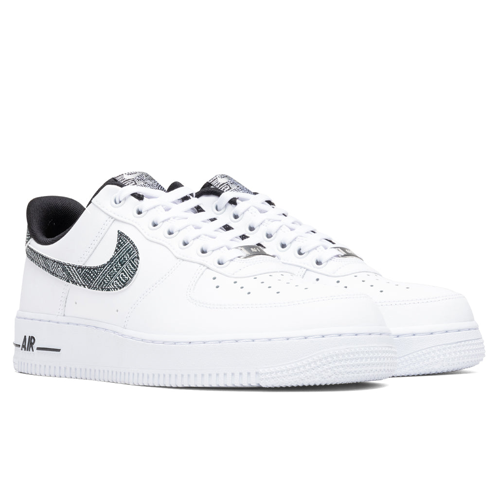 Air Force 1 '07 "Fabric Swoosh" - White/Metallic Silver