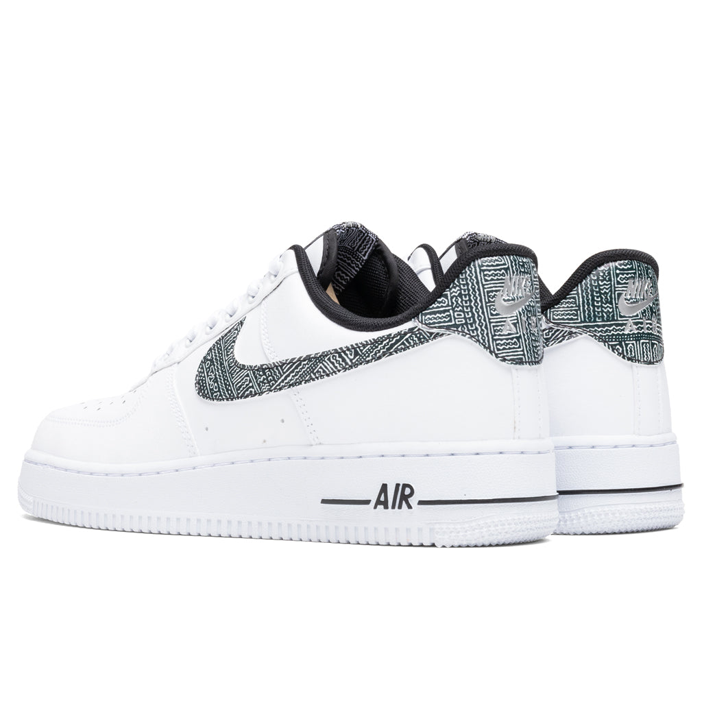 Air Force 1 '07 "Fabric Swoosh" - White/Metallic Silver