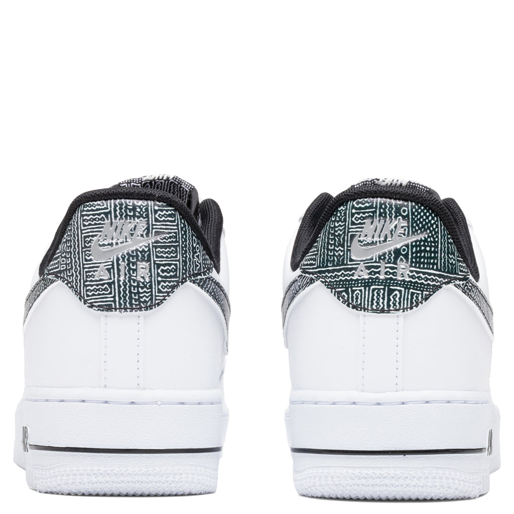 Air Force 1 '07 "Fabric Swoosh" - White/Metallic Silver