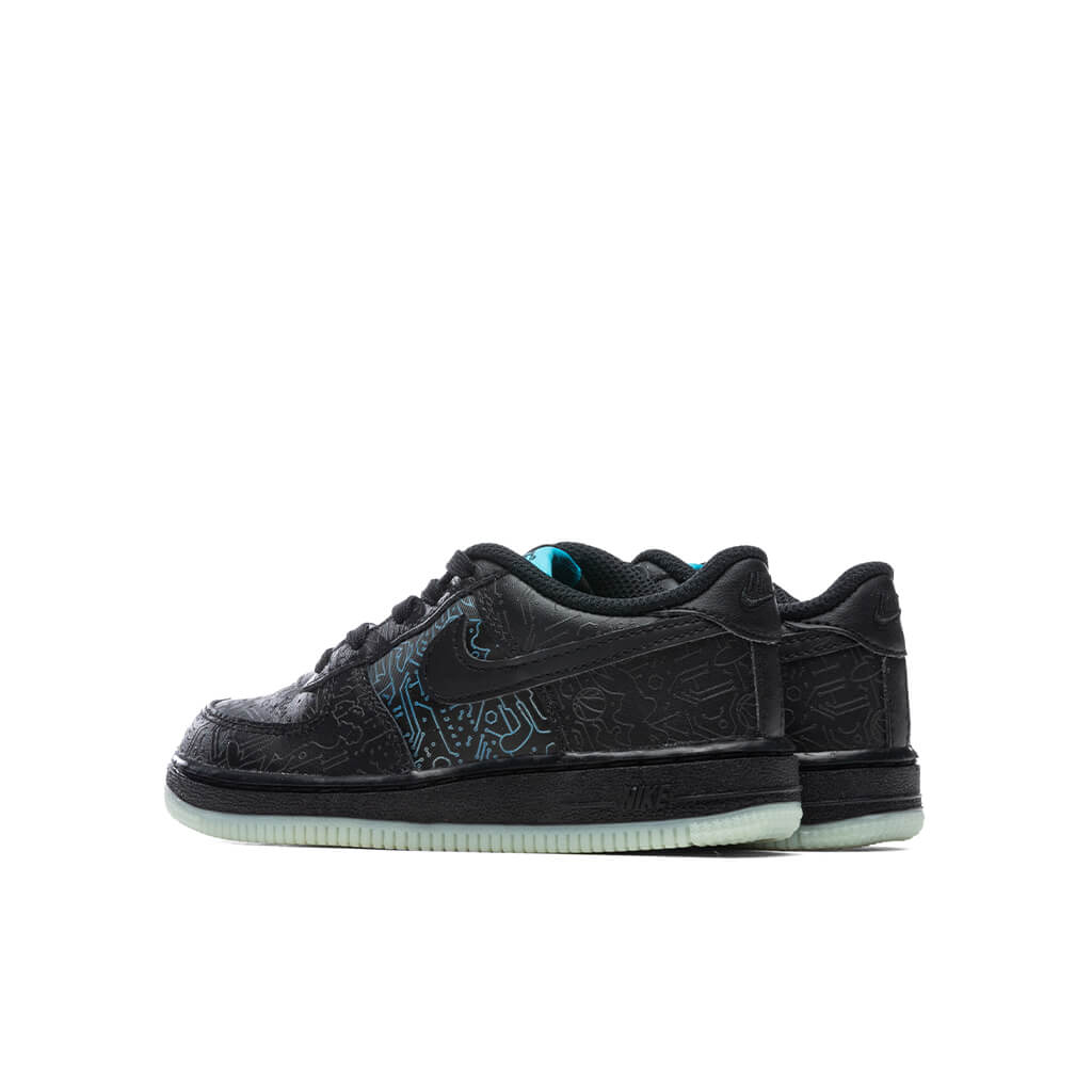 Air Force 1 (TD) - Black/Light Blue Fury