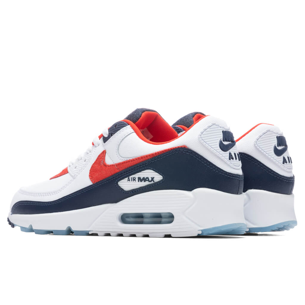 Air Max 90 - White/Chile Red