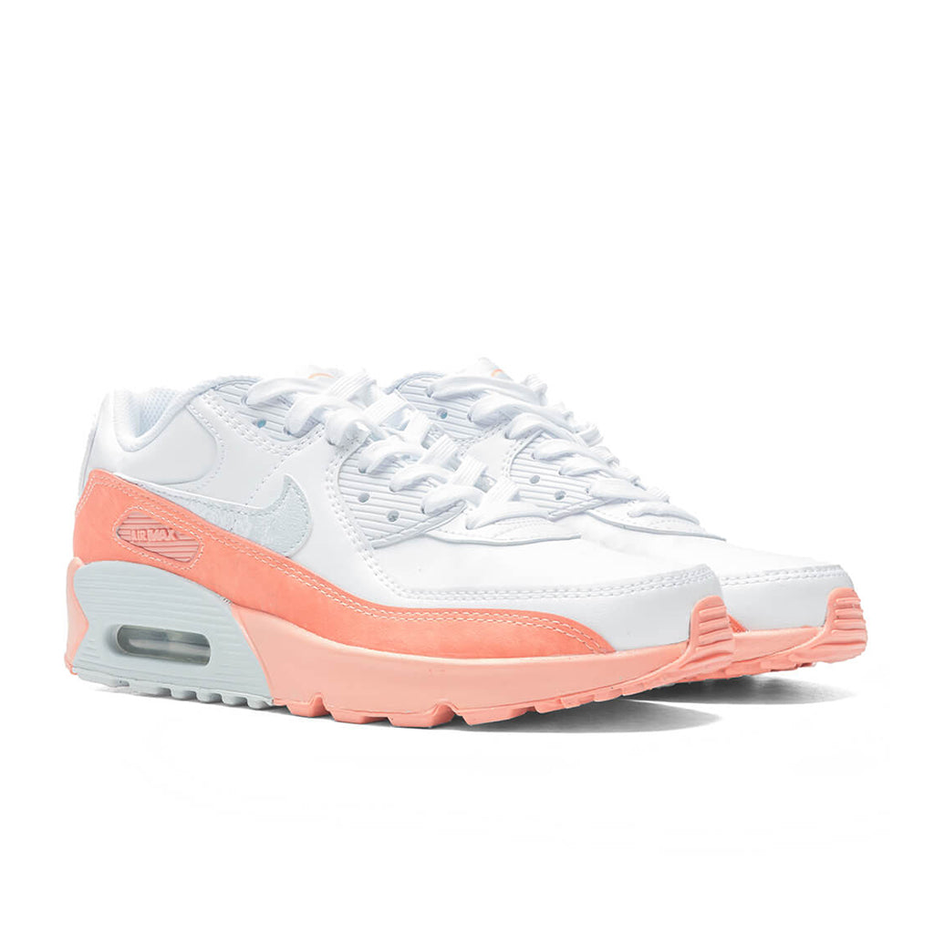 Air Max 90 LTR SE (GS) - White/Aura/LT Madder Root