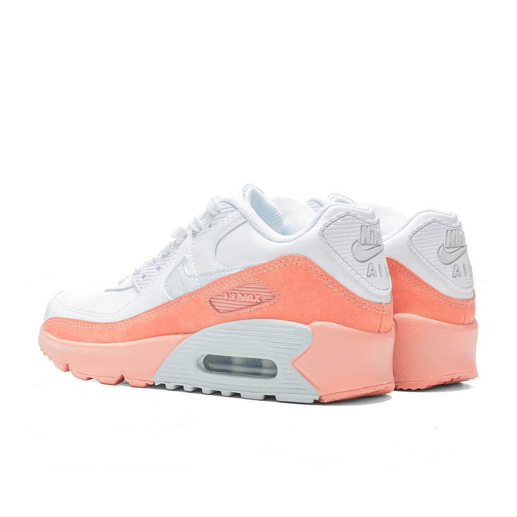 Air Max 90 LTR SE (GS) - White/Aura/LT Madder Root