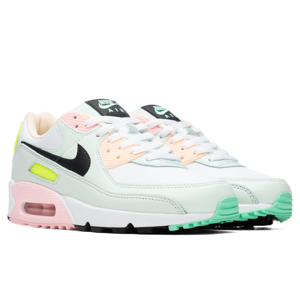 Air Max 90 Women's - White/Black/Volt