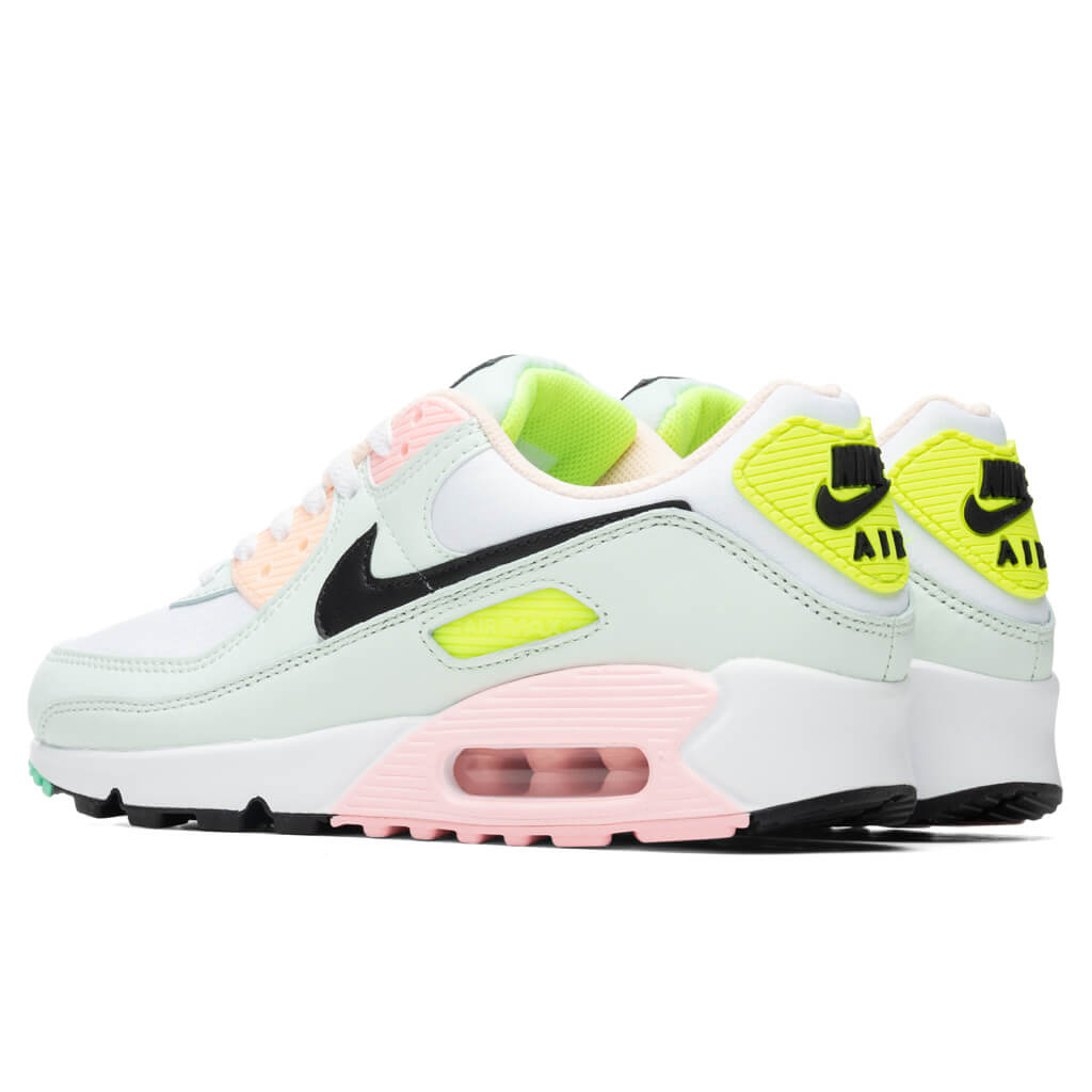 Air Max 90 Women's - White/Black/Volt