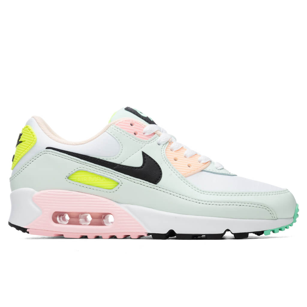 Air Max 90 Women's - White/Black/Volt