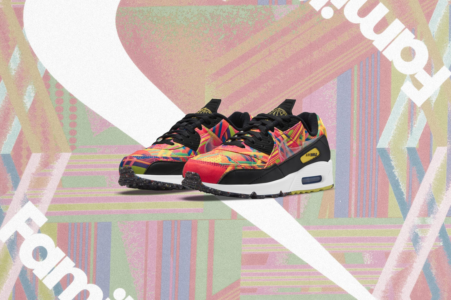 Air Max 90 x LHM - Multi/Fire Pink