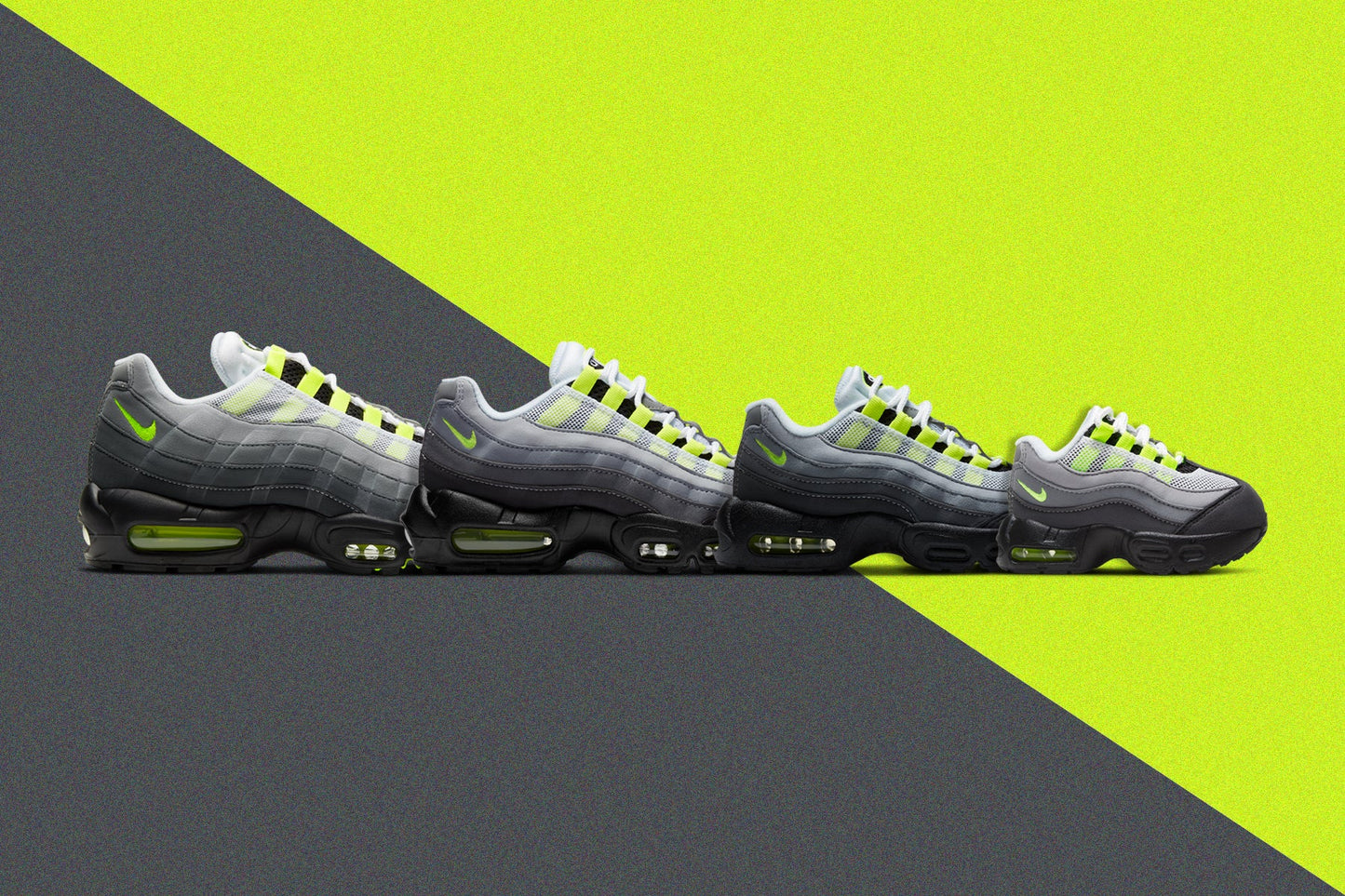 Air Max 95 OG (GS) - Black/Neon Yellow