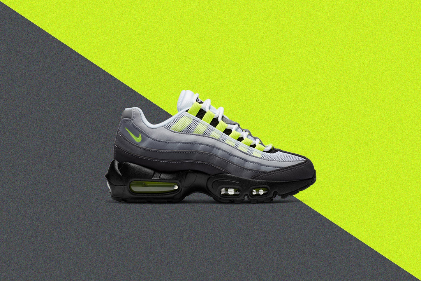 Air Max 95 OG (GS) - Black/Neon Yellow