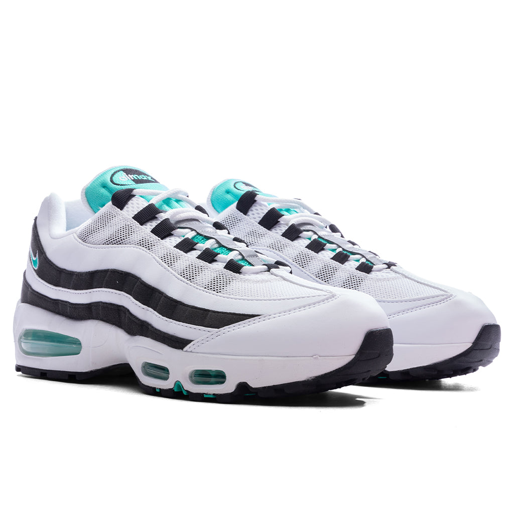 Air Max 95 OG 'Black Border' - White/Hyper Jade/Black/Metallic Silver