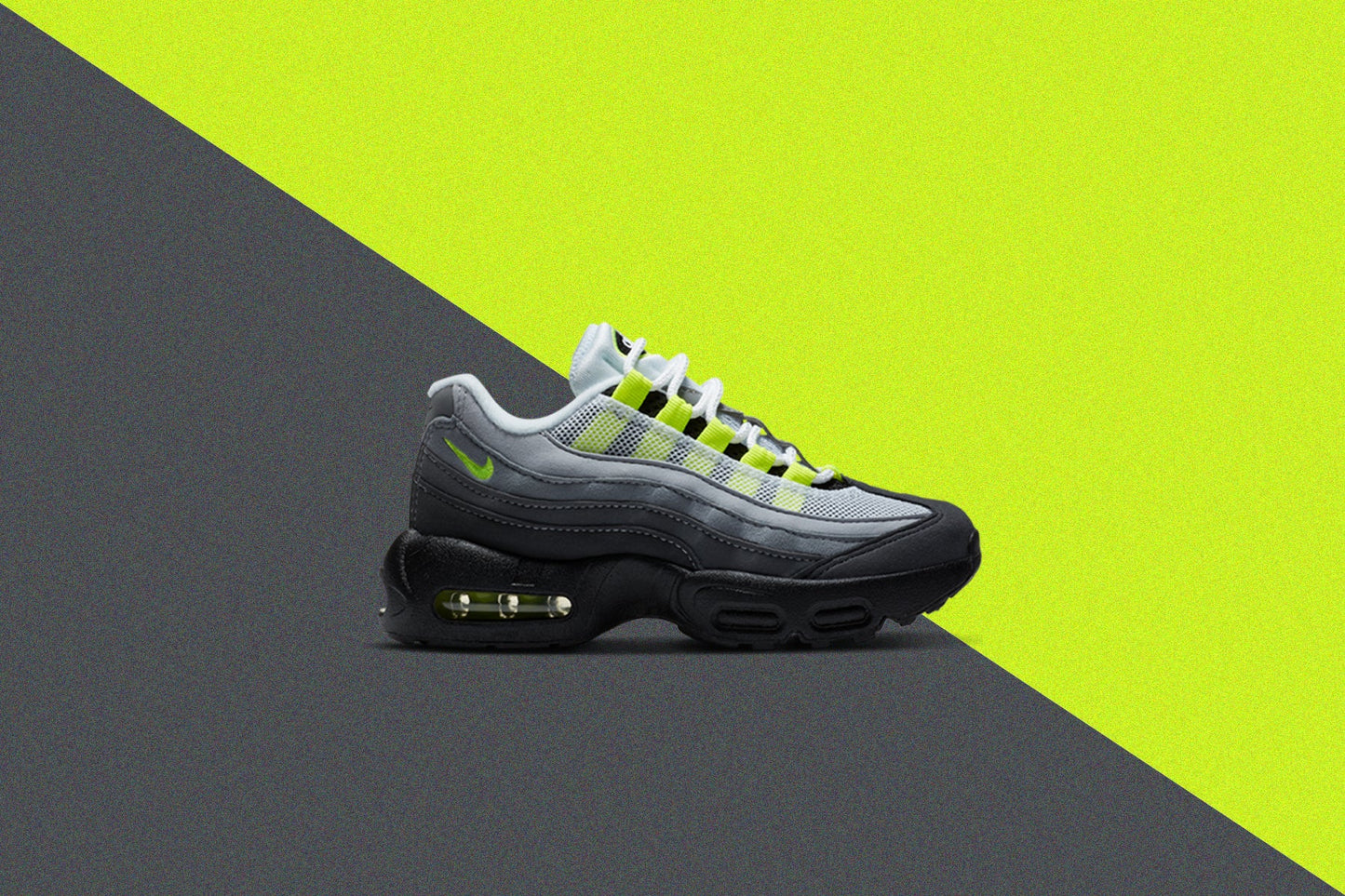 Air Max 95 OG (PS) - Black/Neon Yellow