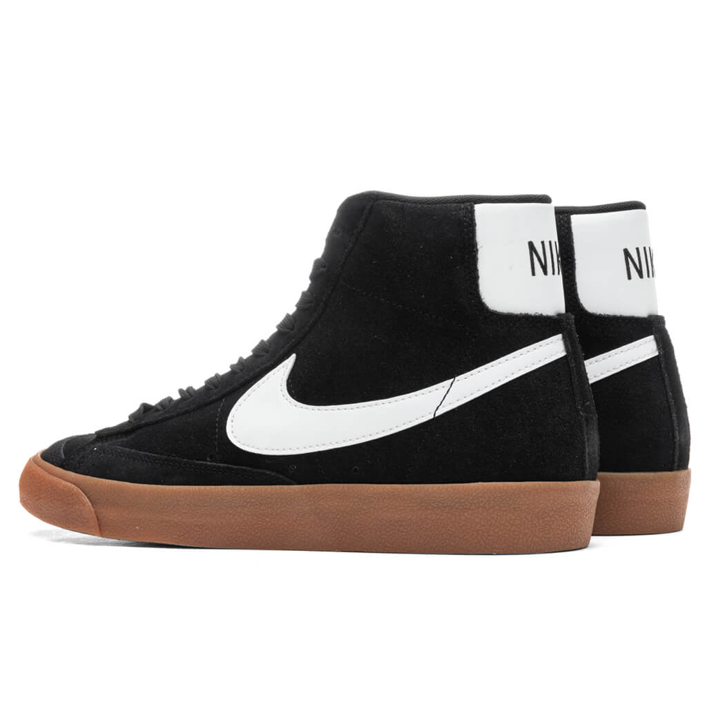 Blazer Mid '77 Suede - Black/White/Gum