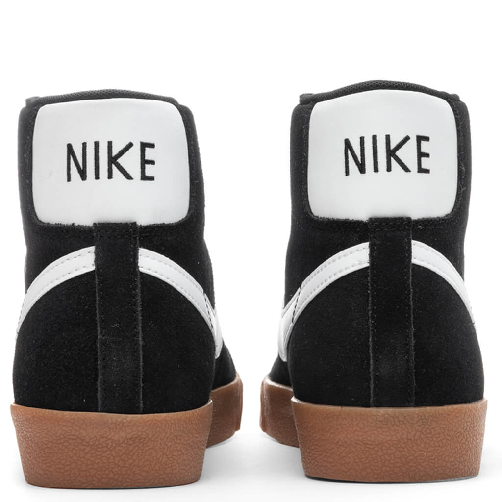 Blazer Mid '77 Suede - Black/White/Gum