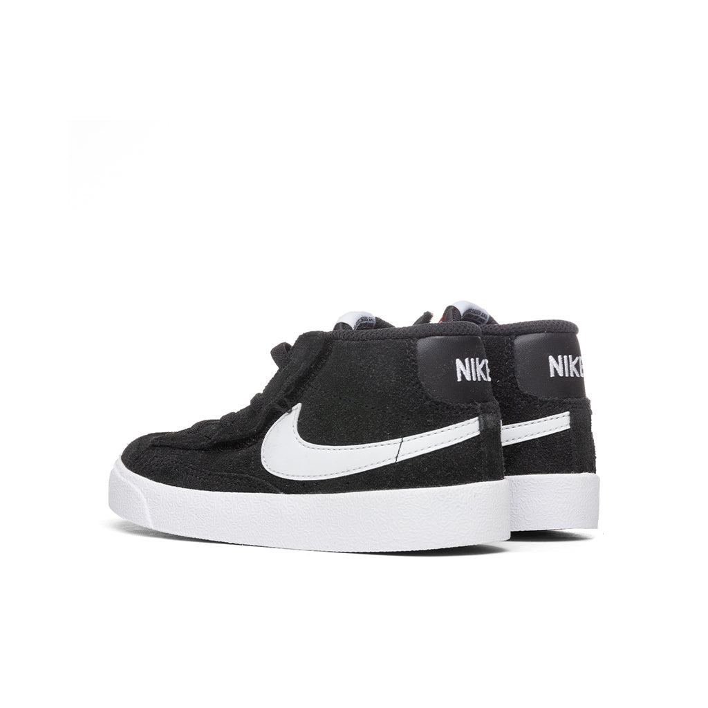 Blazer Mid '77 Suede (TD) - Black/White/Total Orange