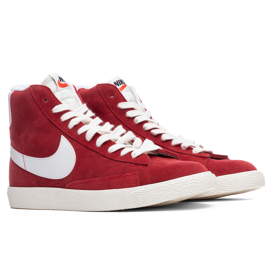 Blazer Mid Suede (GS) - Gym Red/White