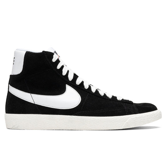 Blazer Mid Suede (GS) - Black/White