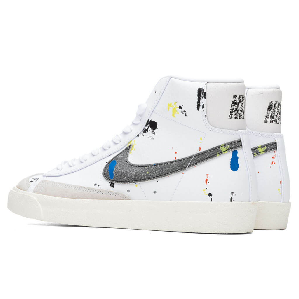 Blazer Mid '77 "Paint Splatter" - White/Black