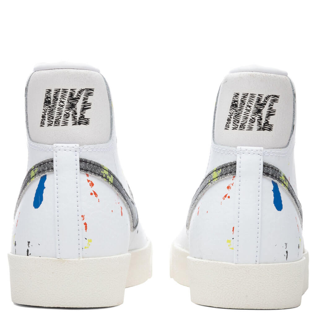 Blazer Mid '77 "Paint Splatter" - White/Black