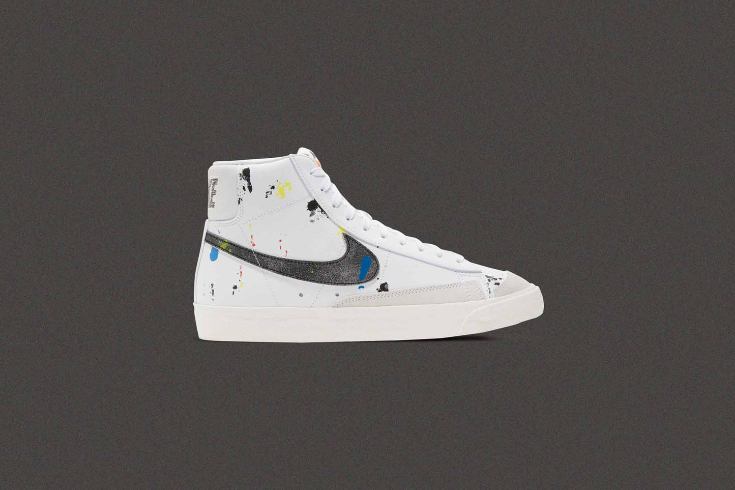 Blazer Mid '77 "Paint Splatter" - White/Black