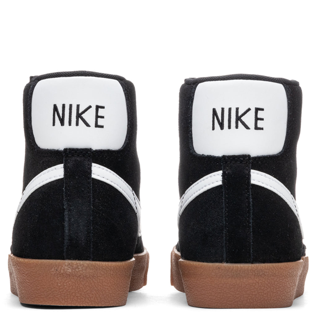 Women's Blazer Mid '77 Suede - Black/White/Gum Medium Brown/Total Orange