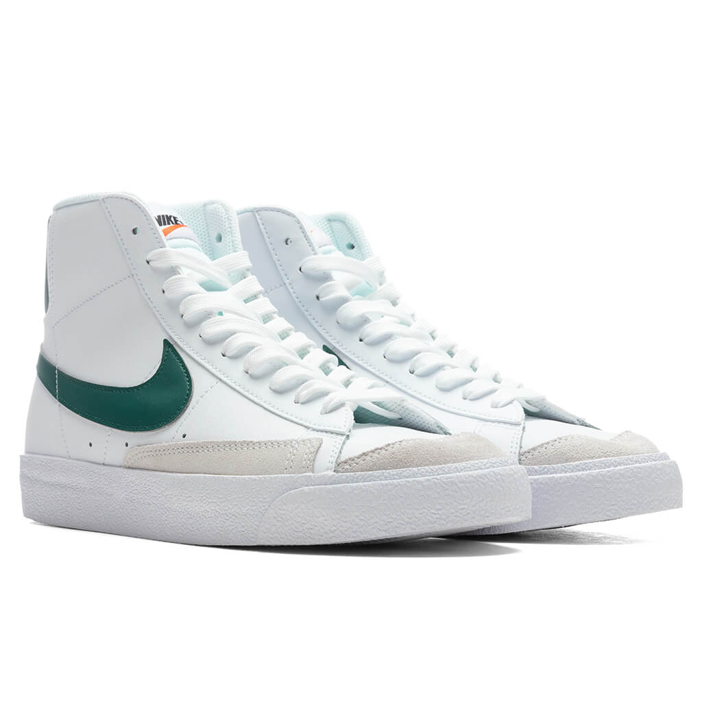 Blazer Mid '77 (GS) - White/Dark Teal Green