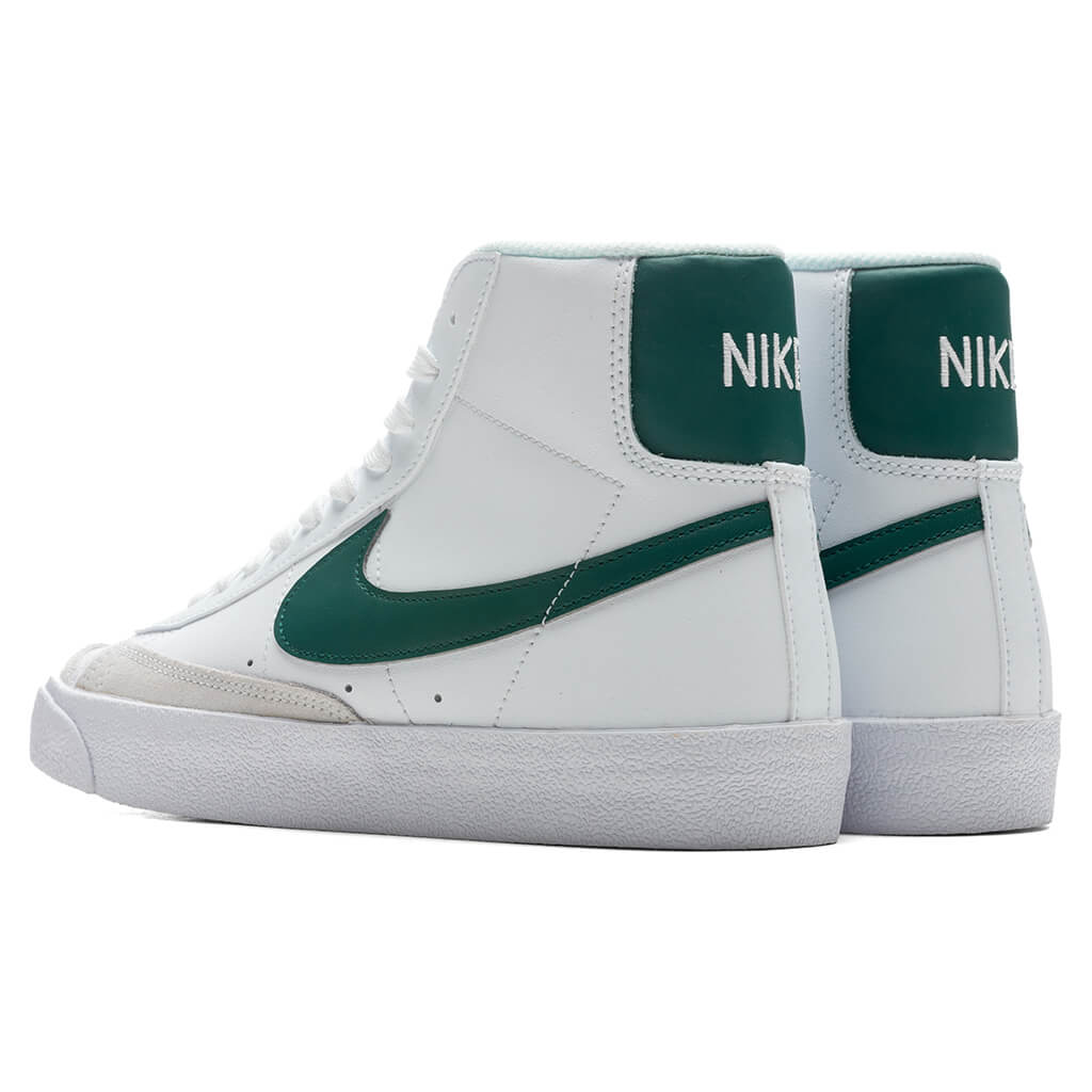 Blazer Mid '77 (GS) - White/Dark Teal Green