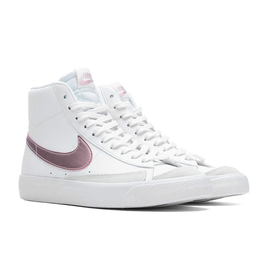 Blazer Mid '77 (GS) - White/Pink Glaze