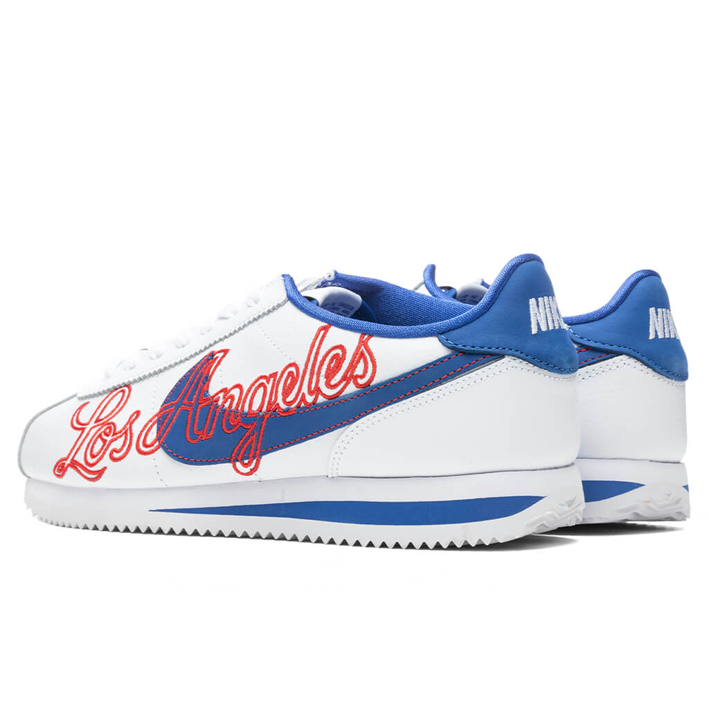 Cortez Basic Leather 'Los Angeles' - White/Game Royal/University Red