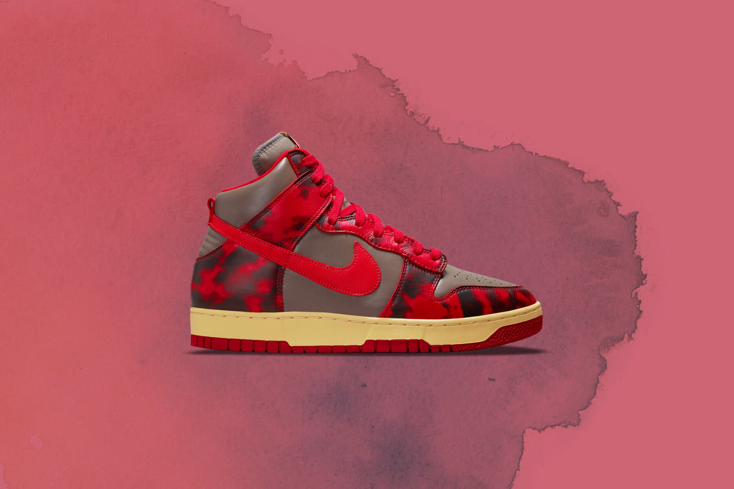 Dunk High 1985 SP "Red Acid Wash" - University Red/Chile Red