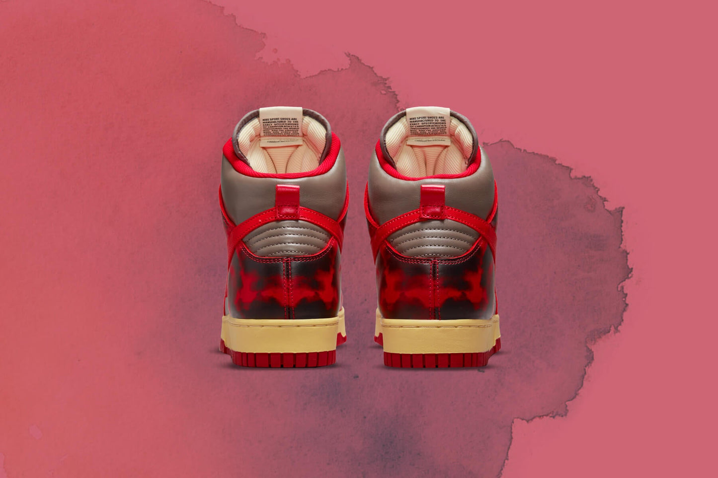 Dunk High 1985 SP "Red Acid Wash" - University Red/Chile Red