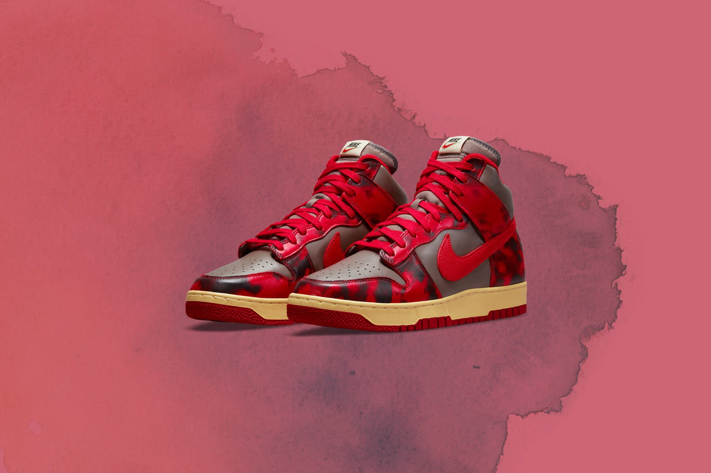 Dunk High 1985 SP "Red Acid Wash" - University Red/Chile Red