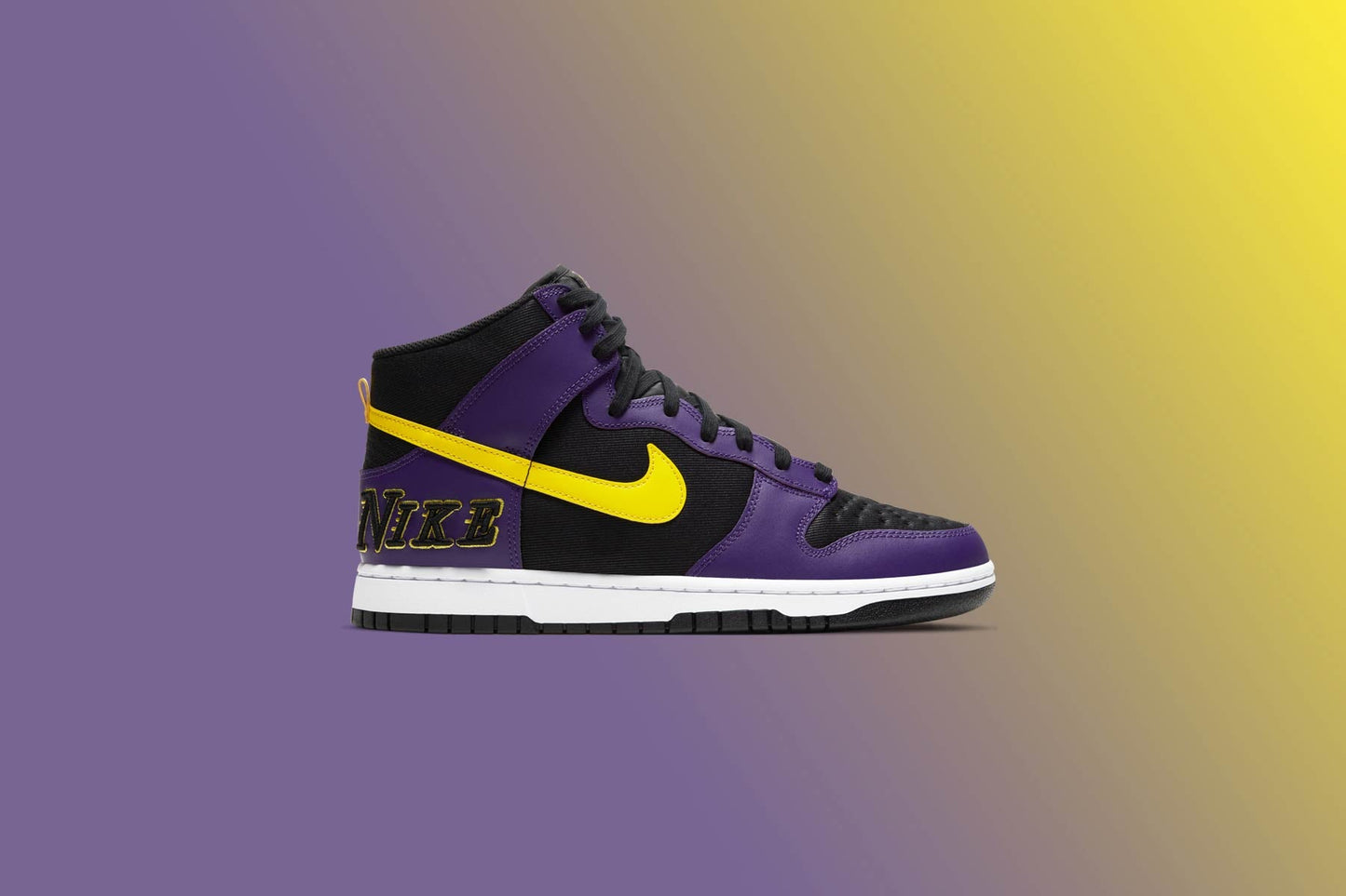 Dunk Hi Premium EMB - Black/Opti Yellow/Court Purple