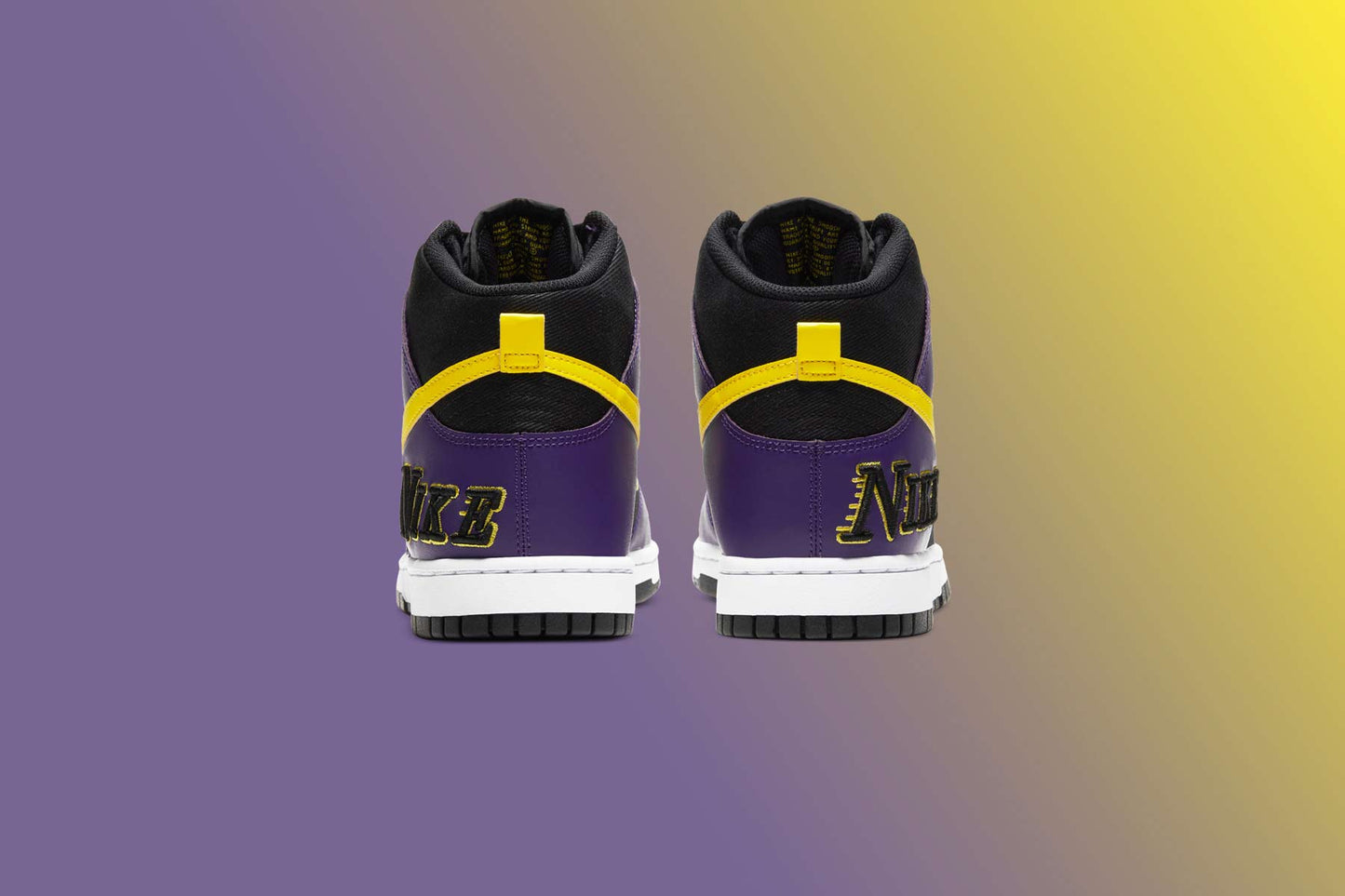 Dunk Hi Premium EMB - Black/Opti Yellow/Court Purple