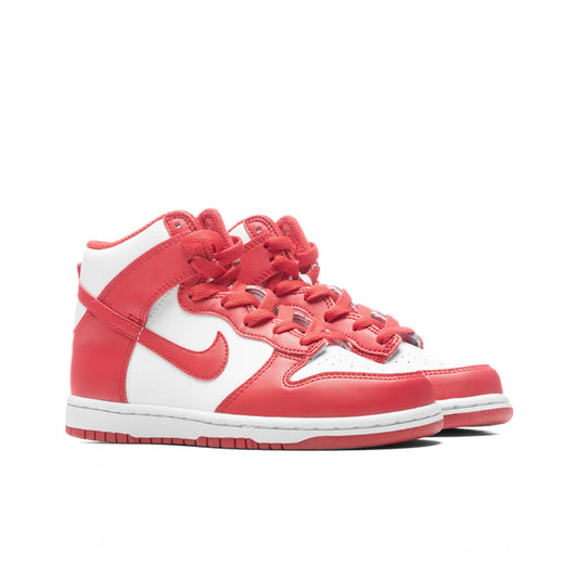 Dunk High (PS) - White/University Red