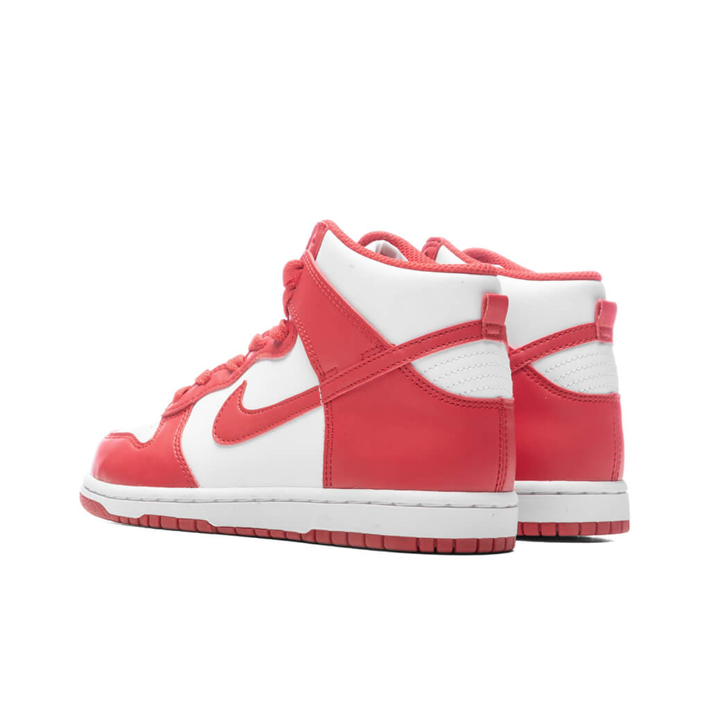 Dunk High (PS) - White/University Red