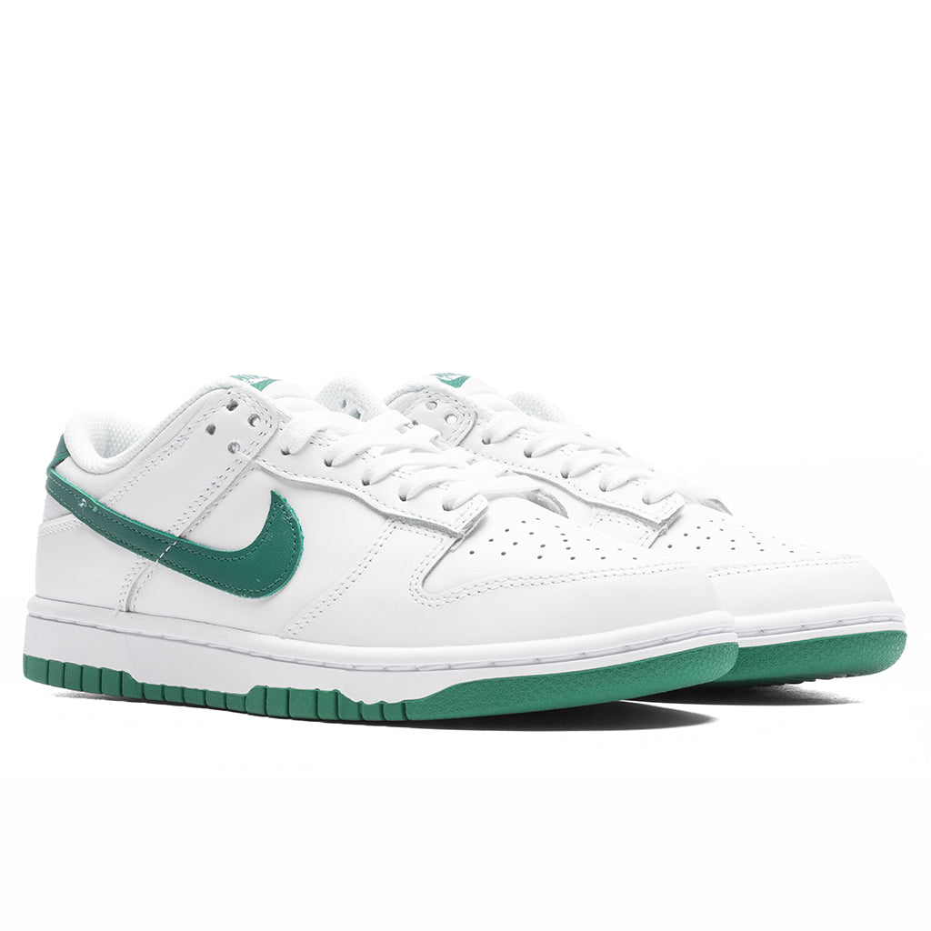 Women's Dunk Low - White/Green Noise