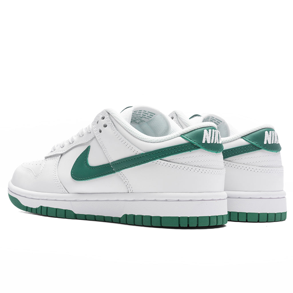 Women's Dunk Low - White/Green Noise