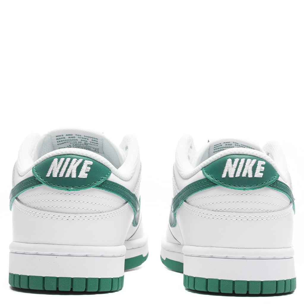 Women's Dunk Low - White/Green Noise