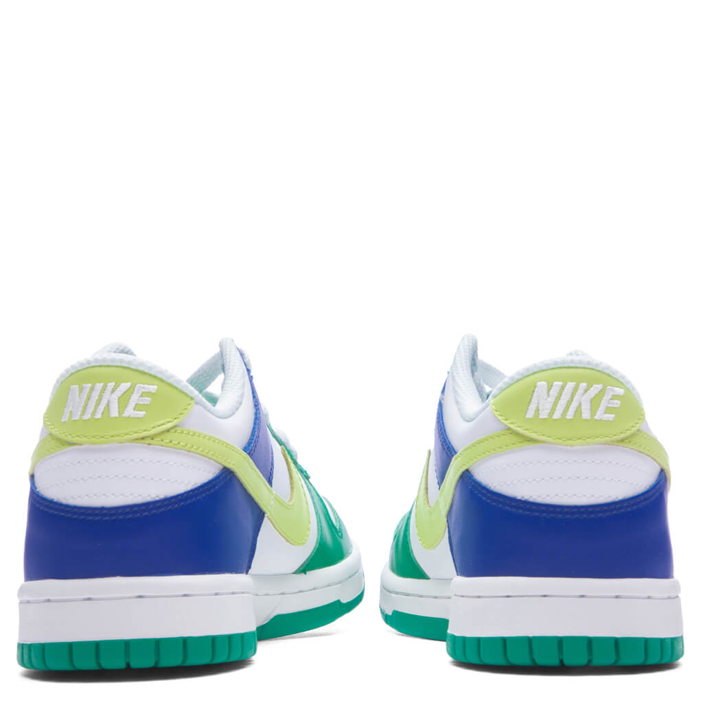 Dunk Low BG (GS) - White/Light Lemon Twist/Stadium Green
