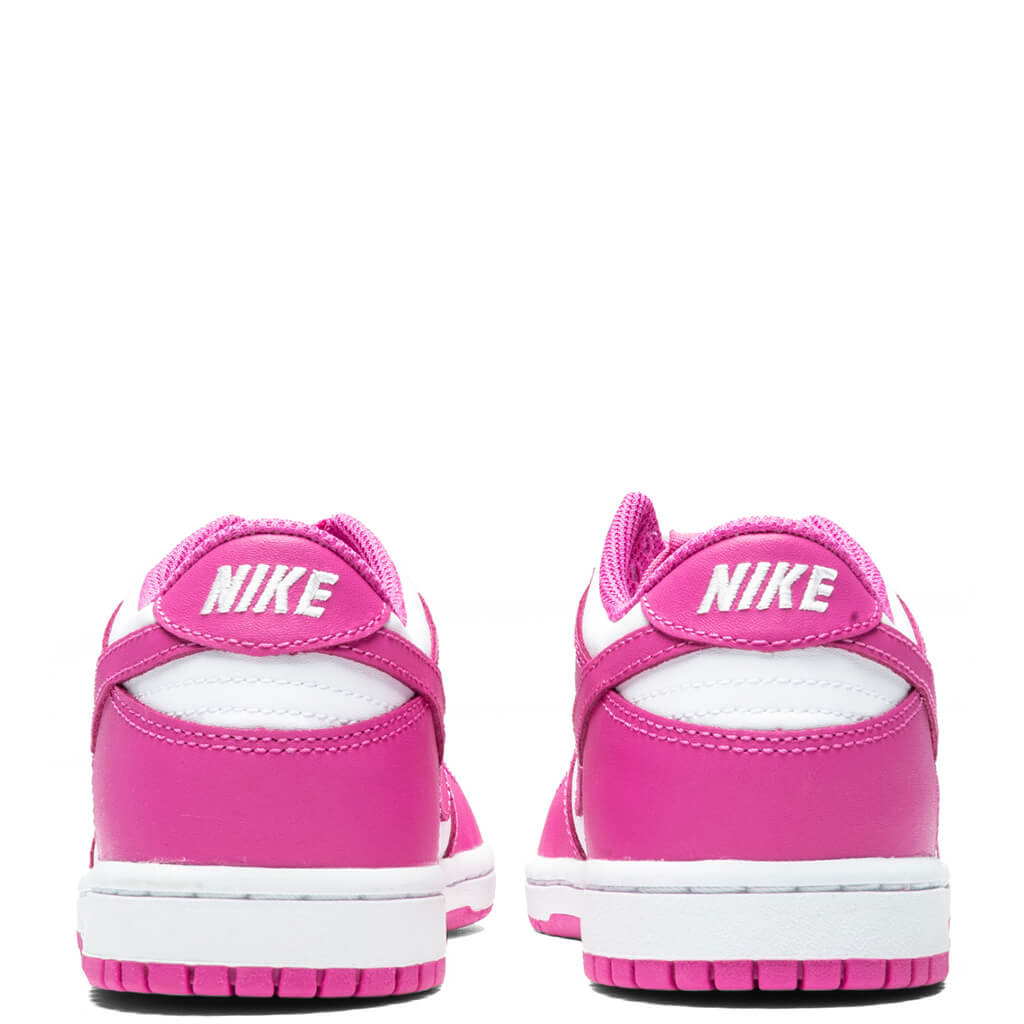 Dunk Low (GS) - White/Active Fuchsia
