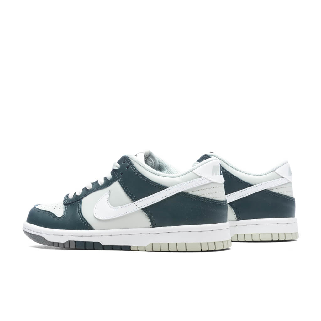 Dunk Low (GS) - Deep Jungle/White/Light Silver