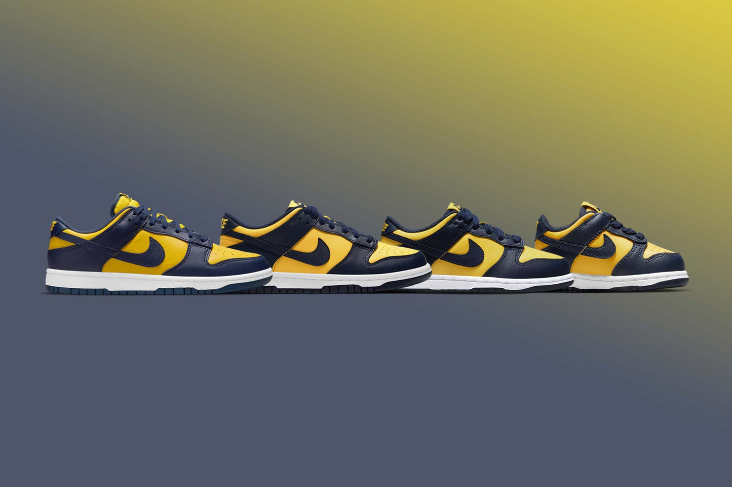Dunk Low (PS) - Varsity Maize/ Midnight Navy