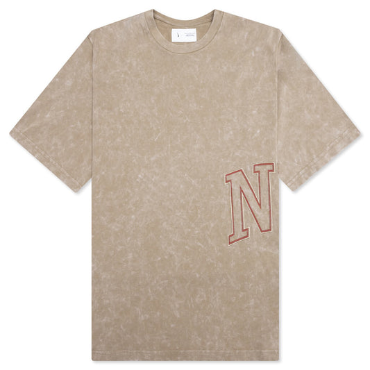 Fadeaway T-Shirt - Khaki/University Red