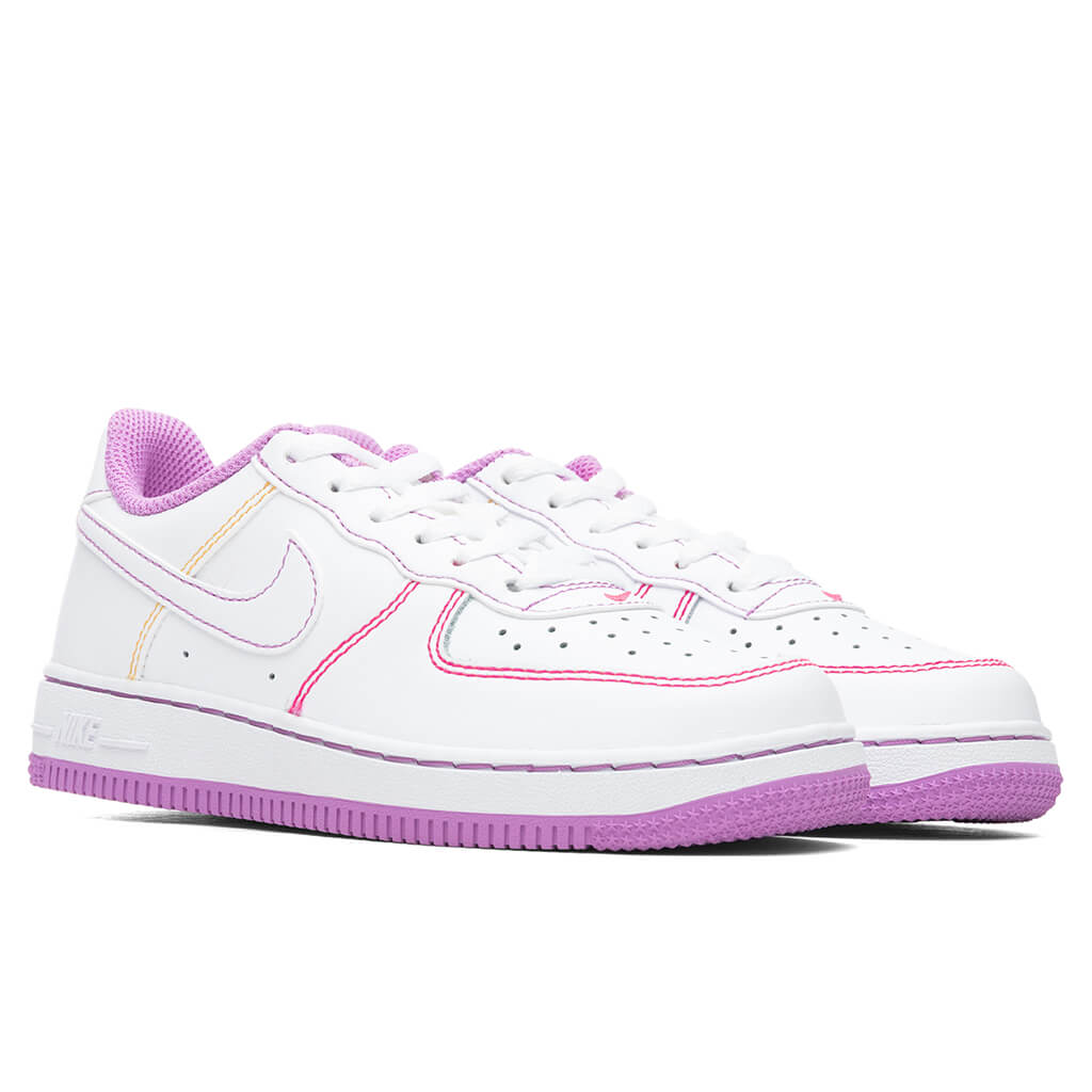 Force 1 (PS) - White/Fuchsia Glow