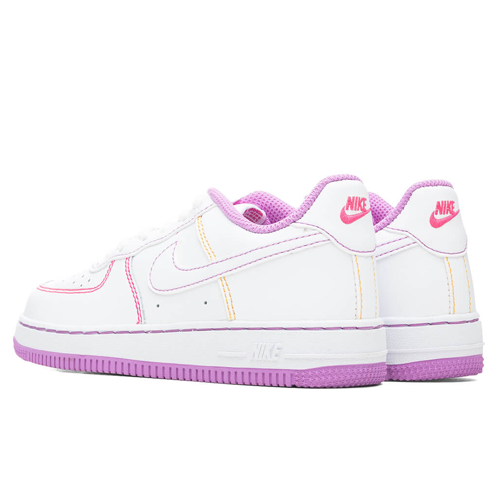 Force 1 (PS) - White/Fuchsia Glow