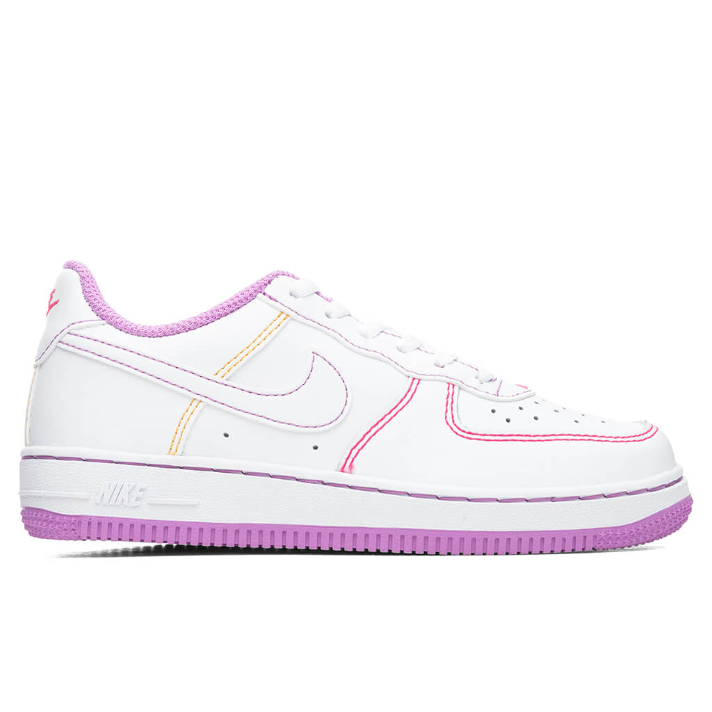Force 1 (PS) - White/Fuchsia Glow