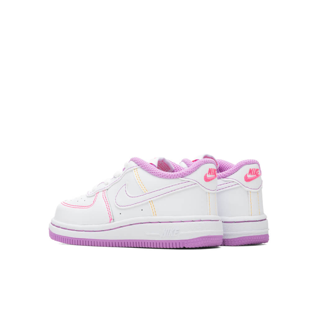Force 1 (TD) - White/Fuchsia Glow